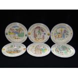 A Set Of Six Burgess & Leigh English Customs Series Side Plates