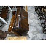 An Early 20th Century Polished Oak Bureau, Together With A Polished Bookcase