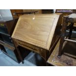 An Early 20th Century Mahogany & Crossbanded Ladies Bureau