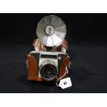 A Vintage Pentina Camera & Flash