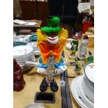 A Tall Murano Glass Clown Figure