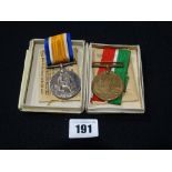 Militaria, A 1st World War Medal Pair Of War Medal & Mercentile Marine Medal, Both Awarded To James