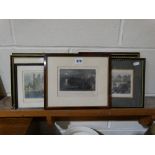 Seven Antique North Wales Related Coloured Engravings