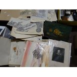A Parcel Of Unframed Sketches & Drawings, Early 20th Century
