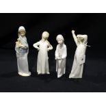 Four Lladro Porcelain Bedtime & Other Figures