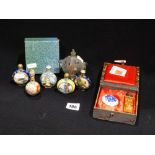 A Group Of 20th Century Oriental Snuff Bottles & Seals (10)