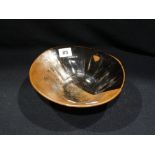 A Circular Studio Pottery Fruit Bowl, Signed Margaret Frith