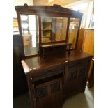 An Edwardian Mahogany Mirror Backed Sideboard