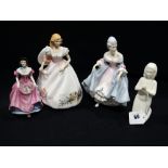 Two Royal Doulton Figures, Joanne & Southern Belle, Together With Two Coalport & Royal Worcester