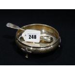 A Silver Three Footed Circular Bowl With Hallmarks For Sheffield 1947, Together With A Plated