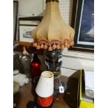 A Mid Century Plasterwork Tretchikoff Style Table Lamp Base