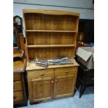 A Contemporary Yellow Pine Kitchen Dresser