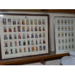 Two Framed Cigarette Card Sets, Including John Player & Sons Ceremonial Dress