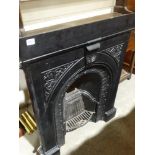 An Edwardian Cast Iron Bedroom Fire Insert