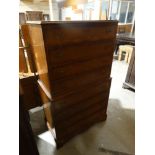 A Mid 20th Century Walnut Veneered Eight Drawer Chest On Chest