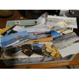 A Box Of Mixed Colour Postcards & Ordnance Survey Pocket Maps