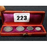 A Rare Boxed 1901 Maunday Money Silver Coin Set In Original Box