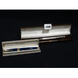 A Boxed Parker Pen, Together With A Propelling Pencil