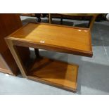 A Mid Century Teak Finish Two Tier Serving Trolley