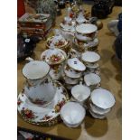 A Large Quantity Of Royal Albert Old Country Roses Pattern Teaware