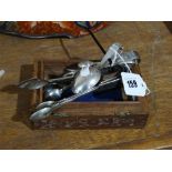 A Parcel Of Plated Sugar Tongs & A Caddy Spoon