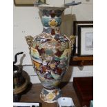 A Large Early 20th Century Satsuma Pottery Floor Vase (AF)