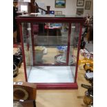 A Table Top Confectionery Display Cabinet, Marked J.S Fry & Sons Ltd (Overpainted) 24" High, 19"