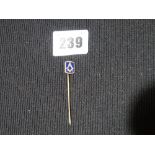 A 9ct Gold & Enamel Masonic Tie Pin