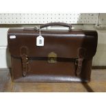 A Good Quality Stitched Leather Briefcase