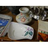 A H.J Wood Relief Moulded Jug, Together With A Carlton Ware Bowl