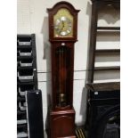 A Reproduction Three Weight Grandmother Clock