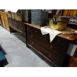 Two Stag Mahogany Finish Dressing Chests