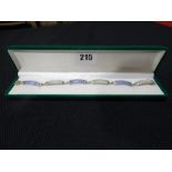 A Silver Set Purple Jade Pendant