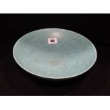 A Turquoise Blue Royal Lancastrian Circular Fruit Bowl, 10" Dia