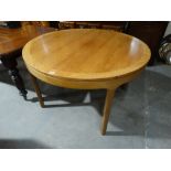 A Mid Century Circular Topped Standing Dining Table