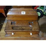 A 19th Century Mahogany Desk Stand With Lift Top Compartment