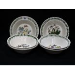 A Set Of Six Port Meirion Pottery The Botanic Garden Pattern Cereal Bowls