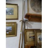 A Vintage Fencing Foil, Snooker Cue Etc