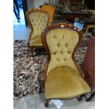 A Pair Of Reproduction Spoon Back Nursing Chairs