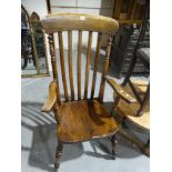 An Antique Style Windsor Farmhouse Elbow Chair