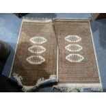 A Pair Of 20th Century Silk Floor Rugs