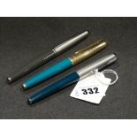 Three Collectable Fountain Pens Including Parker