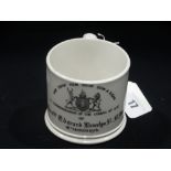 A Staffordshire Pottery Coming Of Age Mug, For The Honourable Edward Llewelyn Mostyn 1906