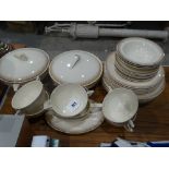 A Large Quantity Of Wedgwood & Co Gilt Decorated Pottery Dinnerware