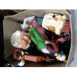 A Box Of Mixed Figurines Etc