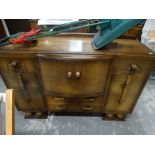 An Early 20th Century Polished Oak Dining Room Sideboard