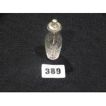 A 19th Century Glass Perfume Bottle & Spoon