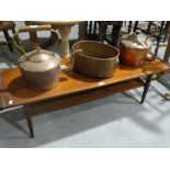 A Retro Polished Teak Effect Coffee Table