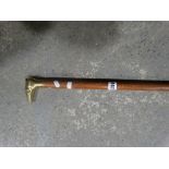 A Brass Eagle Topped Cane