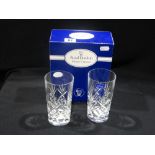 A Boxed Pair Of Royal Doulton Crystal Drinking Glasses